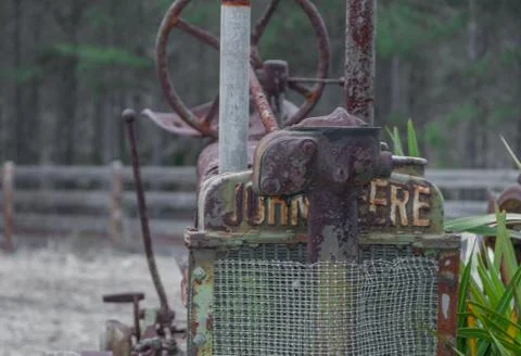 Old John Deer Tractor Stock Photos