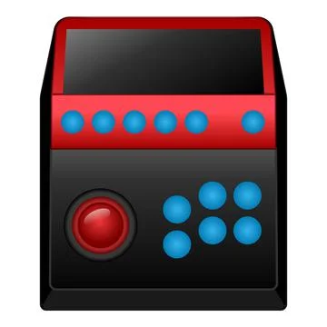 Old joystick icon cartoon vector. Gamepad controller Stock Illustration
