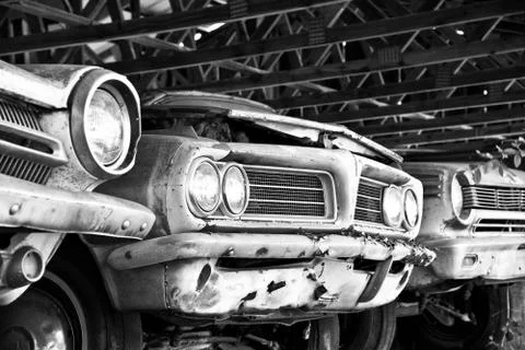 Old Junk Car Stock Photos