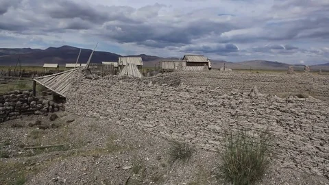 The Old Kazakh Cemetery 스톡 동영상 82529068