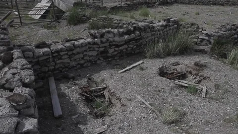 The Old Kazakh Cemetery Stock Footage 82532997