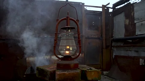 An old kerosene lamp 스톡 동영상 221433087