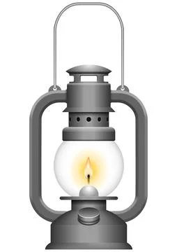 Old Kerosene Lamp Stock Illustration