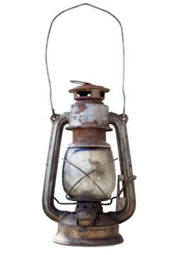 Old kerosene lantern Stock Photos