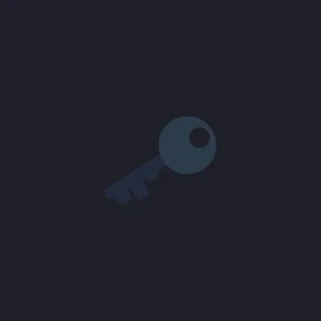 Old key computer symbol Stock Illustration