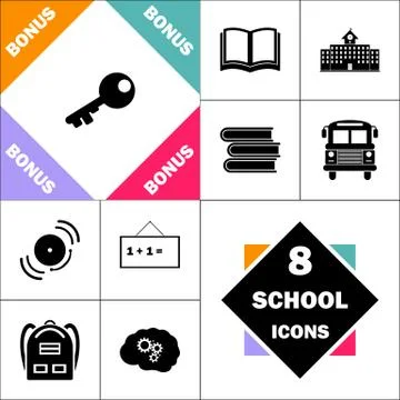 Old key computer symbol Stock Illustration