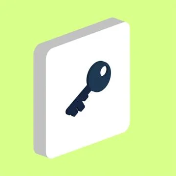 Old key computer symbol Stock Illustration