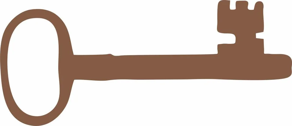 Old key eps vector Illustrazione stock