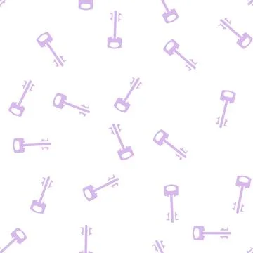 Old key glyph vector seamless pattern Stock Illustration