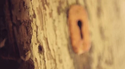 Old key hole Stock-Footage 54557159