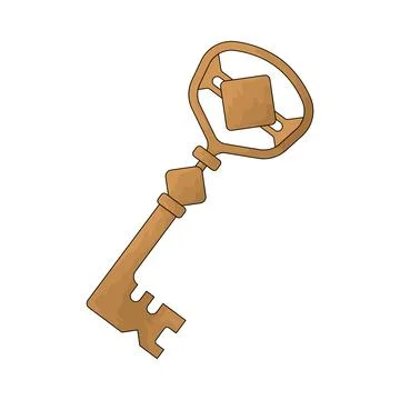 Old Key illustration 库存插图
