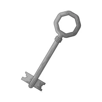 Old Key illustration Stock Illustration