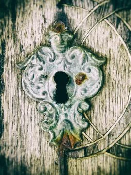 Old keyhole Stock Photos