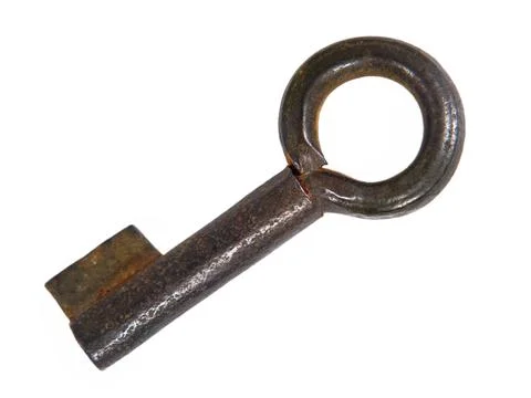Old key.isolated. Stock Photos