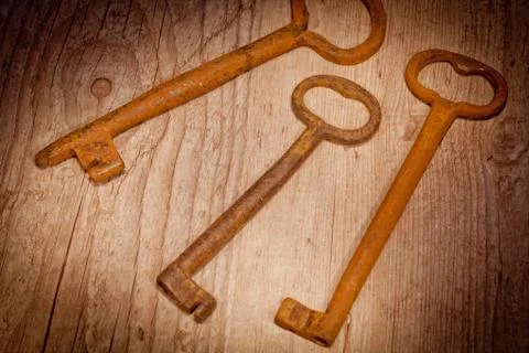 Old keys Stock Photos