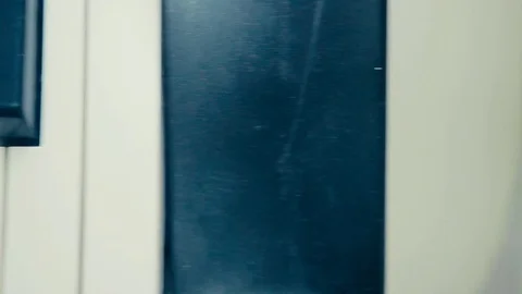 Old keys synthesizer Stock Footage 71216204