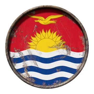 Old Kiribati flag Stock-Illustration