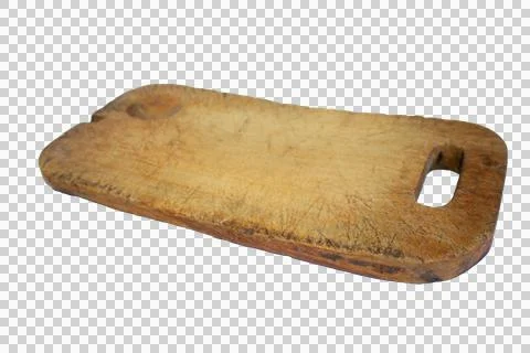 Old kitchen board, used for chopping cheese or vegetables Stock Photos