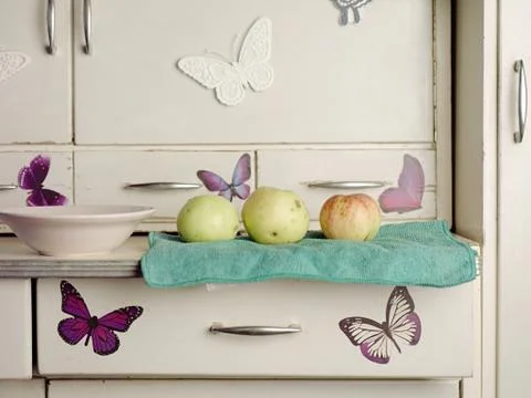 Old Kitchen Cupboard 库存照片