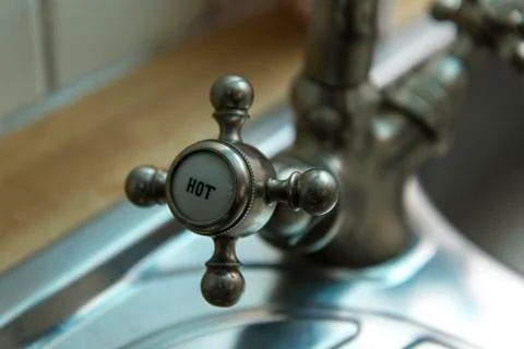 Old kitchen faucet Stock Photos