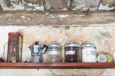 Old kitchen objects Stock Photos
