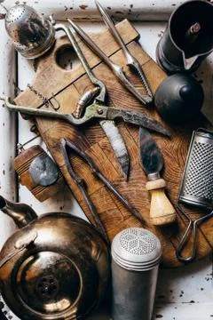 Old kitchen props Stock Photos