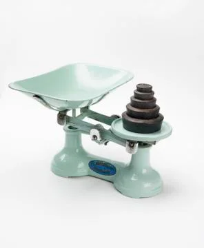 Old kitchen scales Stock Photos