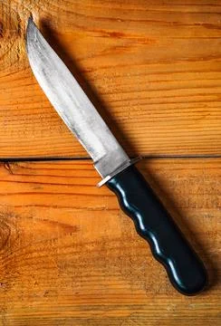 Old Knife closeup Foto stock
