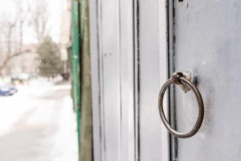 Old knocker knob Foto stock