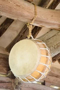 Old korean drum Stock Photos