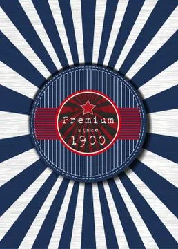 Old label Stock Illustration