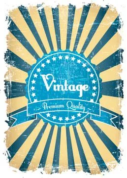 Old label Stock-Illustration