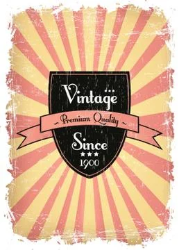 Old label Stock Illustration