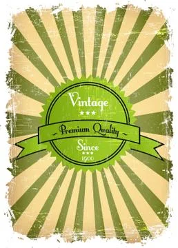 Old label Stock-Illustration