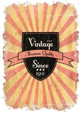 Old label Stock Illustration