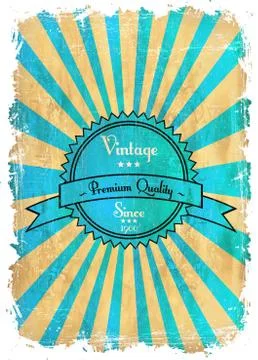 Old label Stock Illustration