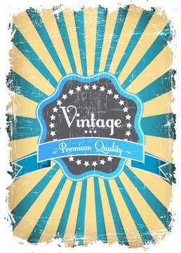 Old label Stock-Illustration
