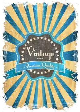 Old label Illustrazione stock