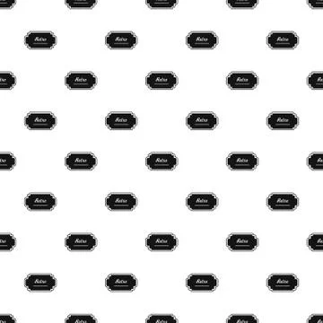 Old label pattern seamless vector Stock Illustration