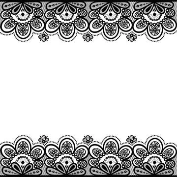 Old lace, vintage background, vector illustration. Stock Illustration