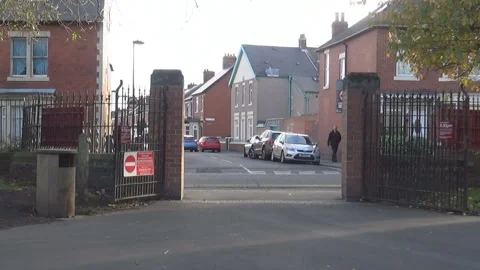 An old lady jogs in a park Stock-Footage 86477783