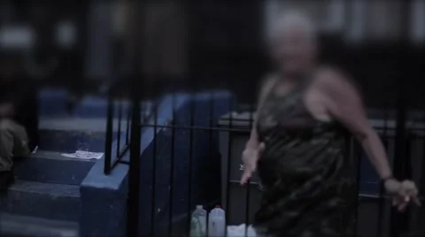 Old Lady Samba Dances in Brooklyn 스톡 동영상 50234556