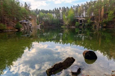 Old lake Stock Photos