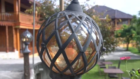 Old Lamp Garden Stock Footage 230148266