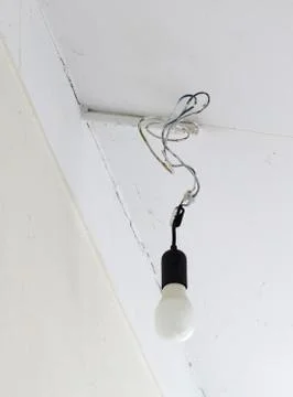 Old lamp hanging on the ceiling Stock Photos