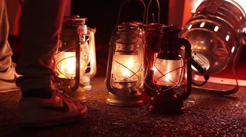 Old lantern Stock Footage 24798461