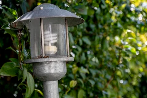 Old lantern in the garden Stock Photos