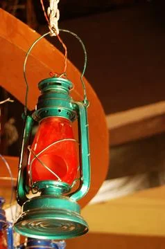 Old Lantern at Resort Stock Photos
