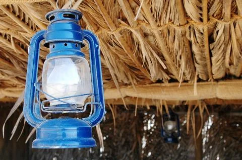 Old Lantern at Resort Stock Photos