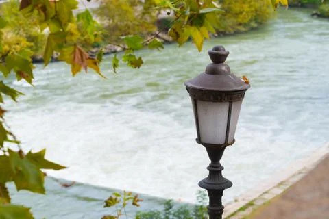Old lantern in rome Stock Photos
